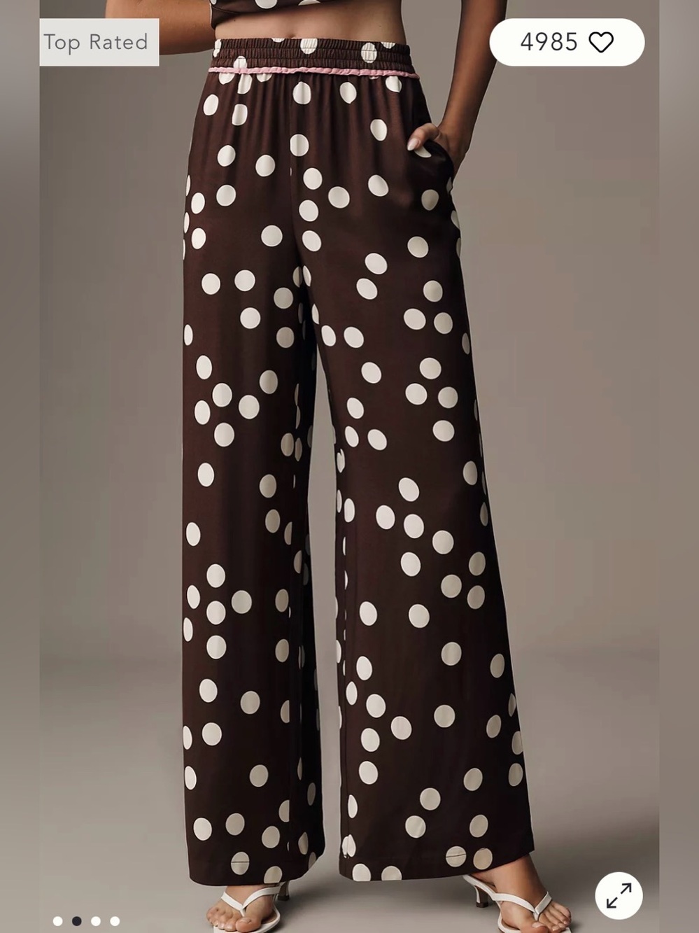 Mauve SET by Anthro Brooklyn printed - Picture 2 of 4